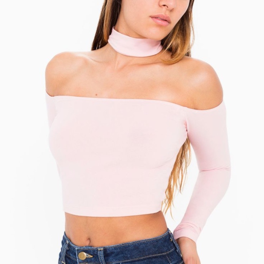 American Apparel Mid Length Choker Top